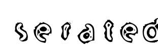 serated Font Image