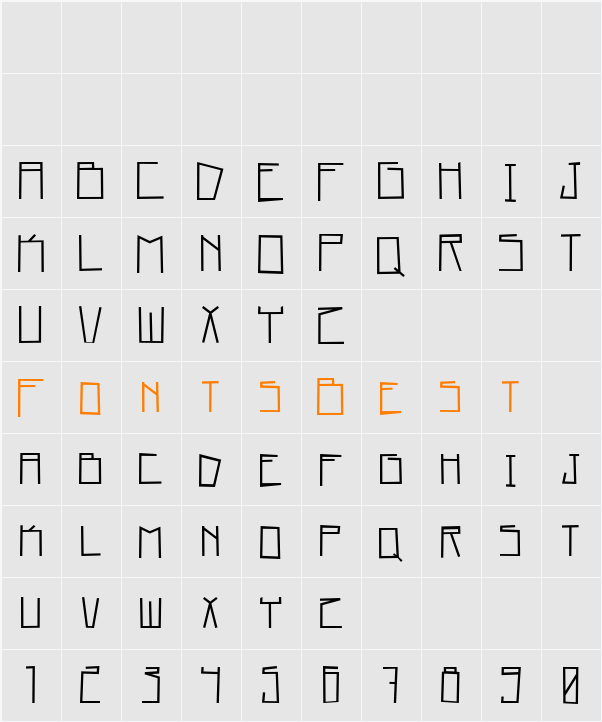 Home Square Character Map