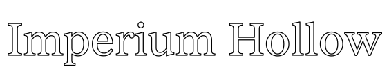 Imperium Hollow Font Image