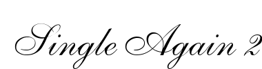 Single Again 2 Font Image