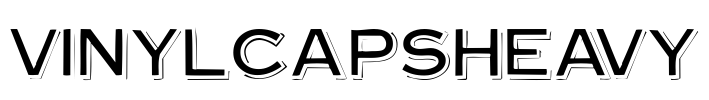 VinylCapsHeavy Font Image
