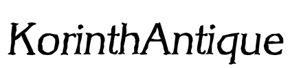 KorinthAntique Font Image