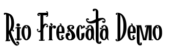 Rio Frescata Demo Font Image