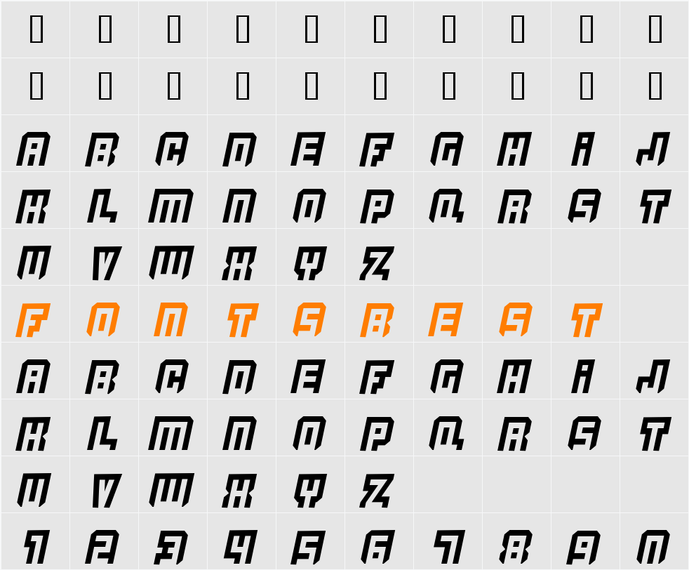 Quicksilver Character Map