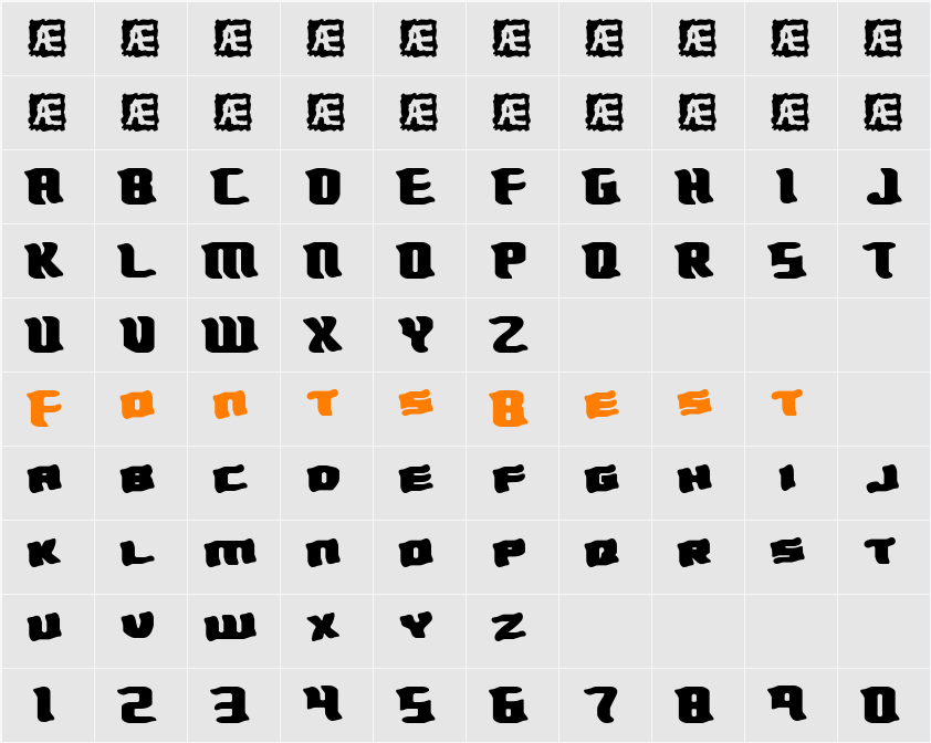 Turmoil BRK Character Map