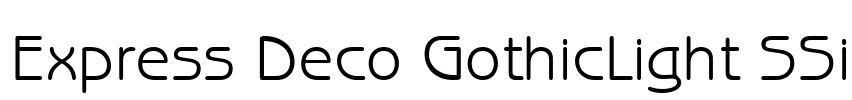 Express Deco GothicLight SSi Font Image
