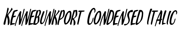 Kennebunkport Condensed Italic