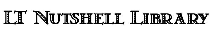 LT Nutshell Library Font Image