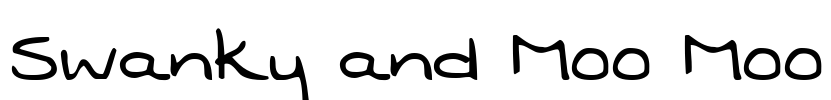 Swanky and Moo Moo Font Image