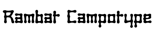 Rambat Campotype Font Image