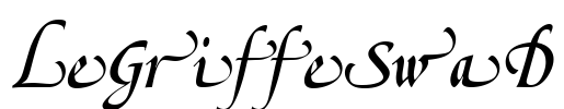 LeGriffeSwaD Font Image