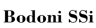 Bodoni SSi