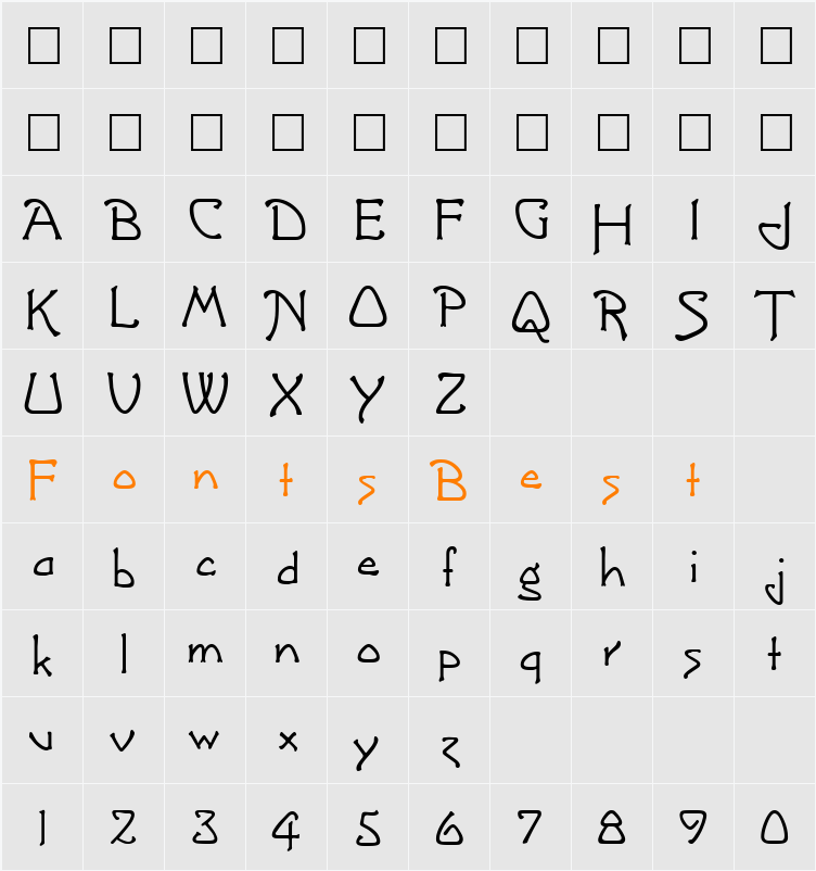 Greeting Monotone Character Map