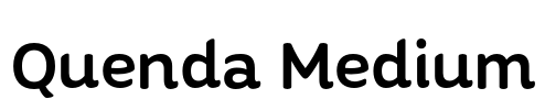 Quenda Medium Font Image