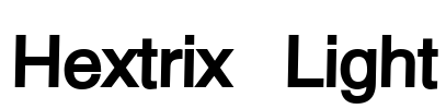 Hextrix Light Font Image