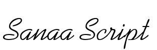 Sanaa Script Font Image