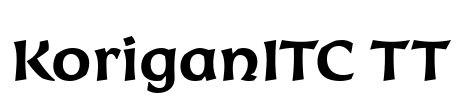KoriganITC TT Font Image
