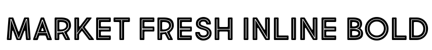 Market Fresh Inline Bold Font Image
