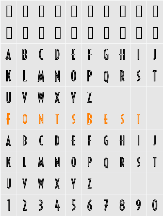 Decotura ICG Inline Character Map