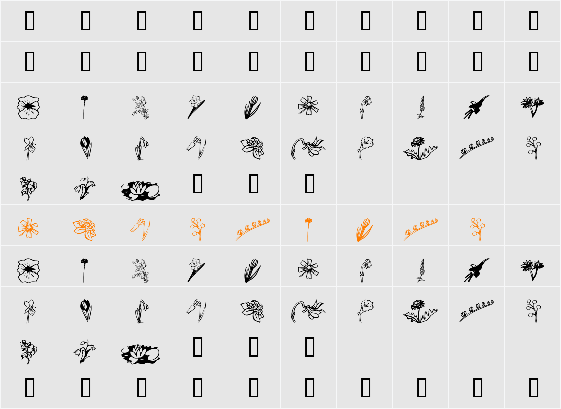 KR Spring Bounty Character Map