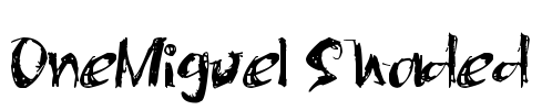 OneMiguel Shaded Font Image