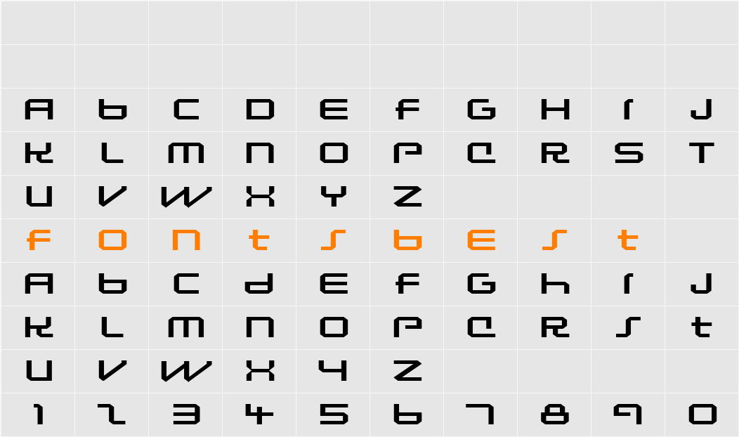 Lunasol Sequence Character Map