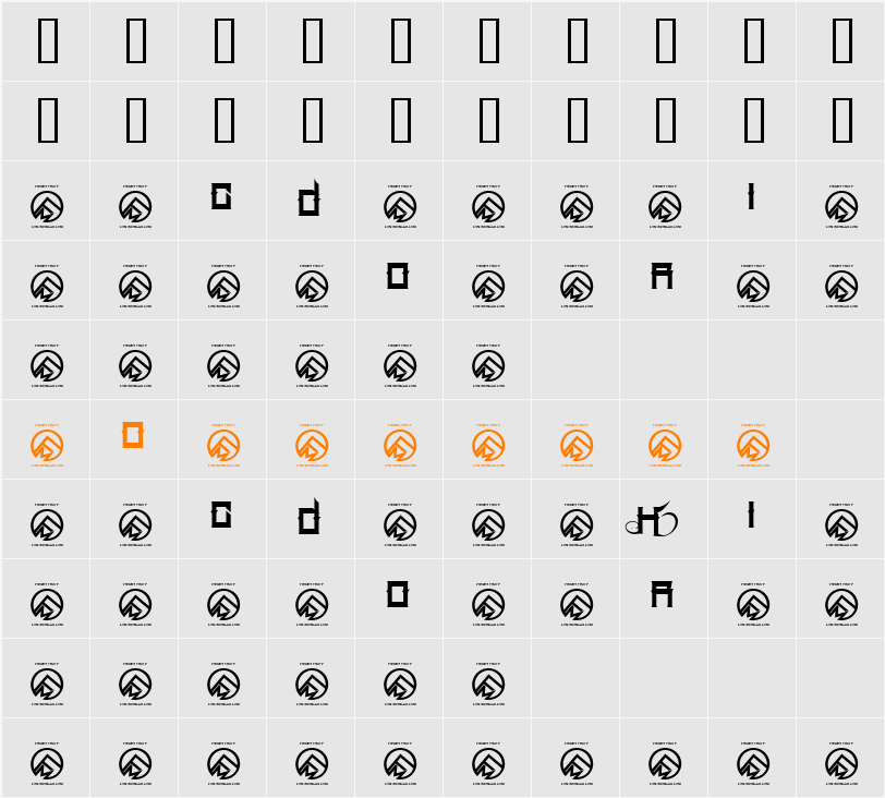 Hood Rich Character Map