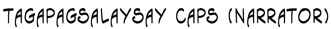 Tagapagsalaysay Caps (Narrator) Font Image
