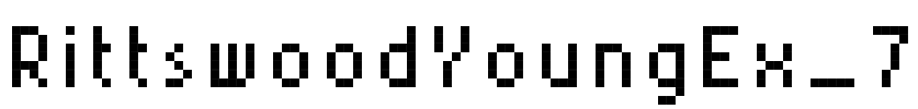 RittswoodYoungEx_7 Font Image