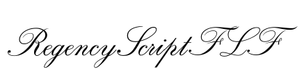 RegencyScriptFLF Font Image