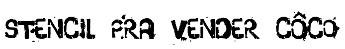 stencil pra vender côco