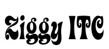 Ziggy ITC Font Image