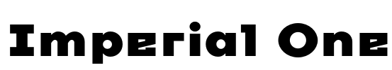 Imperial One Font Image