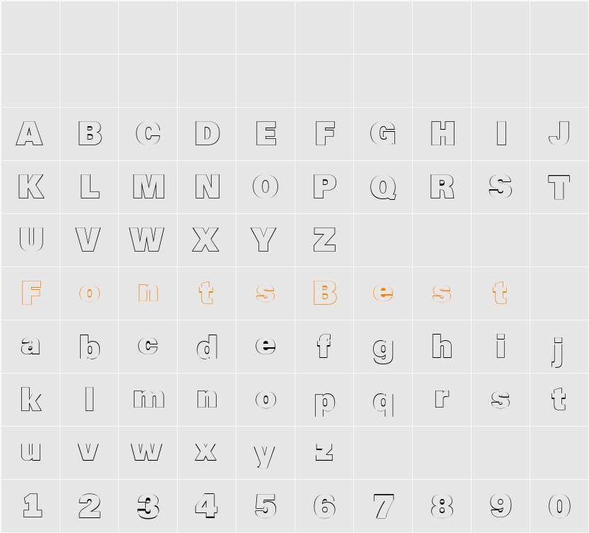 a_ReportSansOtl Character Map