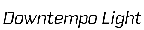 Downtempo Light Font Image