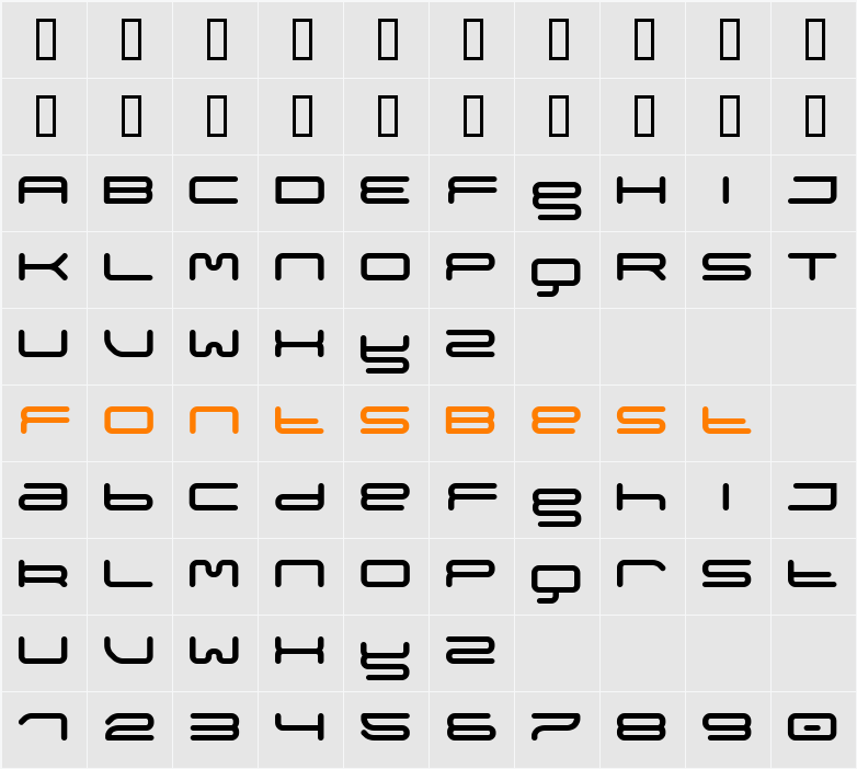 meganormal Character Map