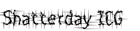 Shatterday ICG Font Image