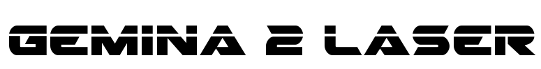 Gemina 2 Laser Font Image