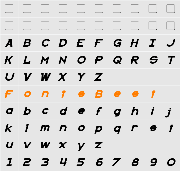 Kanno Character Map