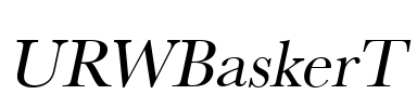 URWBaskerT Font Image