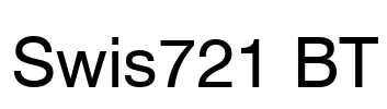 Swis721 BT Font Image