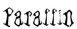 Paraffin Font Image