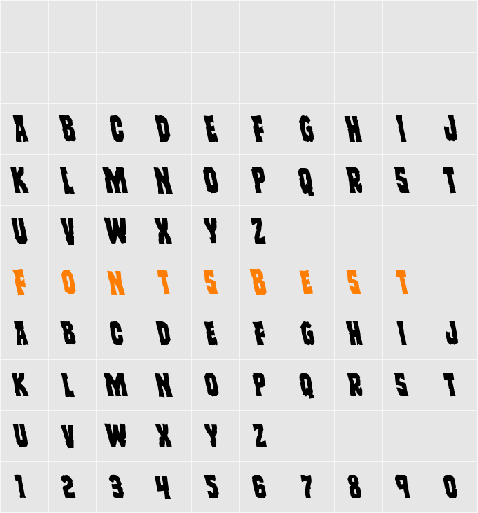 Freakfinder Leftalic Character Map