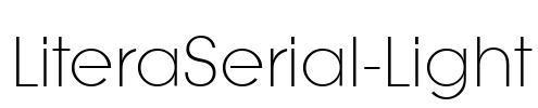 LiteraSerial-Light Font Image