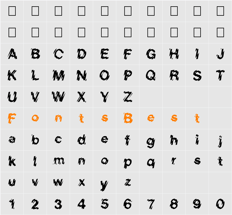 VanishInTheHeat Character Map