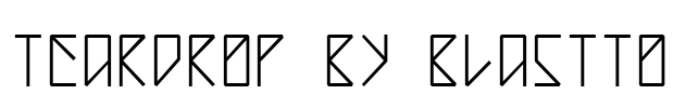 Teardrop by Blastto Font Image