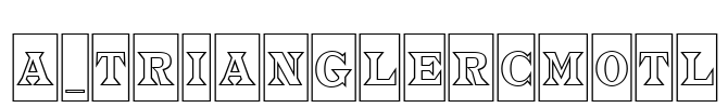 a_TrianglerCmOtl Font Image
