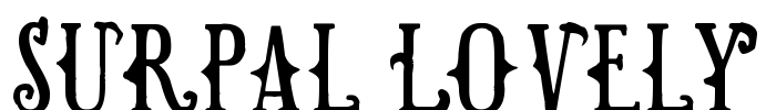 Surpal Lovely Font Image