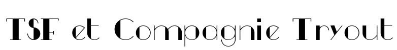 TSF et Compagnie Tryout Font Image