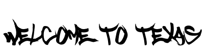 Welcome to Texas Font Image
